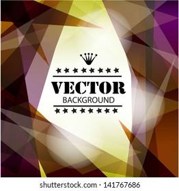 Abstract Geometric Background with place for your text.Colorful abstract geometric background with triangular polygons.