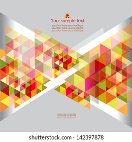 Abstract geometric background with place for your text