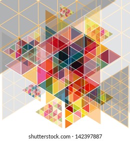 Abstract geometric background with place for your text