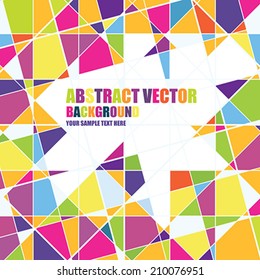 Abstract geometric background with place for your text.