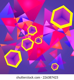 Abstract geometric background with place for your text.
