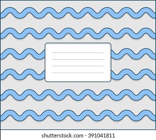 Abstract geometric background with place for your text. Wave pattern