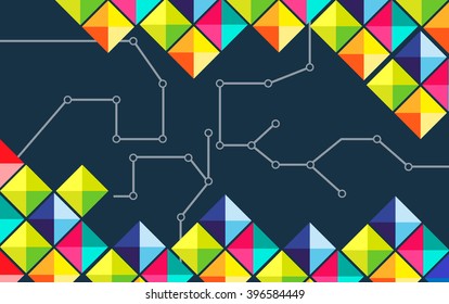 Abstract geometric background with place for your text