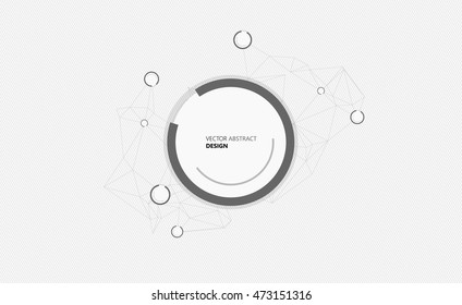 Abstract geometric background with place for your text. Vector Design