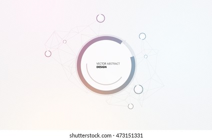 Abstract geometric background with place for your text. Vector Design