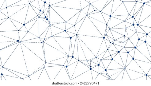 abstract geometric background. plexus mesh backdrop molecular. connected dots. vector illustration - Powered by Shutterstock - Get 15% off with code: PIKWIZARD15