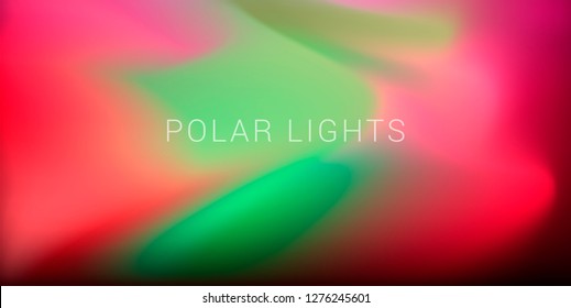 Abstract geometric background with polar lights, aurora borealis sky. Design template for dj cover, music poster.