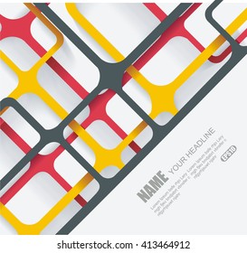 Abstract geometric background with polygonal geometry of the cobweb from threads.