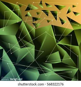 Abstract geometric background in polygonal style. Vector illustration