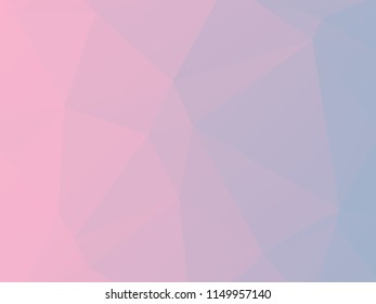 Abstract geometric background polygonal,Blue and pink gradient polygon with geometric