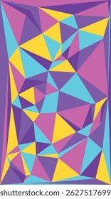 Abstract geometric background with polygons colorful. Triangular polygons.