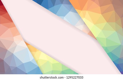 Abstract geometric background with polygons. Info graphics composition with geometric shapes.Retro label design. Vector illustration for business presentation - Vector