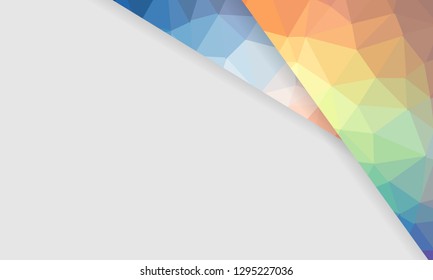 Abstract geometric background with polygons. Info graphics composition with geometric shapes.Retro label design. Vector illustration for business presentation - Vector