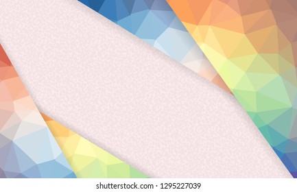 Abstract geometric background with polygons. Info graphics composition with geometric shapes.Retro label design. Vector illustration for business presentation - Vector