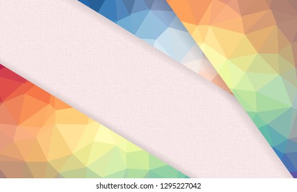 Abstract geometric background with polygons. Info graphics composition with geometric shapes.Retro label design. Vector illustration for business presentation - Vector