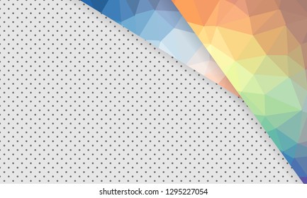 Abstract geometric background with polygons. Info graphics composition with geometric shapes.Retro label design. Vector illustration for business presentation - Vector
