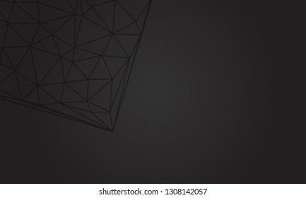 Abstract geometric background with polygons. Info graphics composition with geometric shapes.Retro label design. Vector illustration for business presentation - Vector