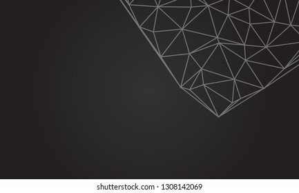Abstract geometric background with polygons. Info graphics composition with geometric shapes.Retro label design. Vector illustration for business presentation - Vector