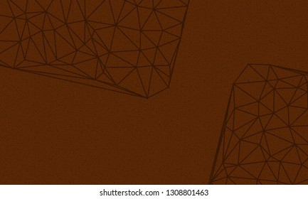 Abstract geometric background with polygons. Info graphics composition with geometric shapes.Retro label design. Vector illustration for business presentation - Vector