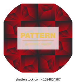 Abstract geometric background with polygons. Info graphics composition with geometric shapes.Retro label design. Vector illustration for business presentation