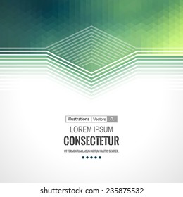 Abstract geometric background with polygons. Info graphics composition with geometric shapes.Retro label design. Vector illustration. 