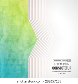 Abstract geometric background with polygons. Info graphics composition with geometric shapes.Retro label design. Vector illustration.