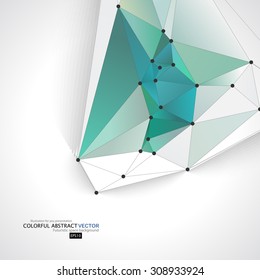 Abstract geometric background with polygons. Info graphics composition with geometric shapes.Retro label design. Vector illustration for business presentation