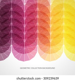 Abstract geometric background with polygons. Info graphics composition with geometric shapes.Retro label design. Vector illustration for business presentation