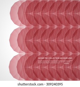 Abstract geometric background with polygons. Info graphics composition with geometric shapes.Retro label design. Vector illustration for business presentation