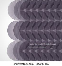 Abstract geometric background with polygons. Info graphics composition with geometric shapes.Retro label design. Vector illustration for business presentation