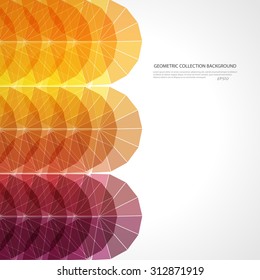 Abstract geometric background with polygons. Info graphics composition with geometric shapes.Retro label design. Vector illustration for business presentation