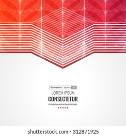 Abstract geometric background with polygons. Info graphics composition with geometric shapes.Retro label design. Vector illustration for business presentation