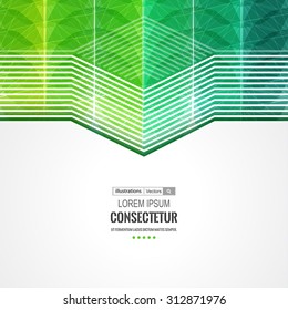 Abstract geometric background with polygons. Info graphics composition with geometric shapes.Retro label design. Vector illustration for business presentation