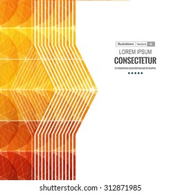 Abstract geometric background with polygons. Info graphics composition with geometric shapes.Retro label design. Vector illustration for business presentation