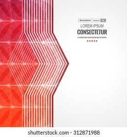 Abstract geometric background with polygons. Info graphics composition with geometric shapes.Retro label design. Vector illustration for business presentation