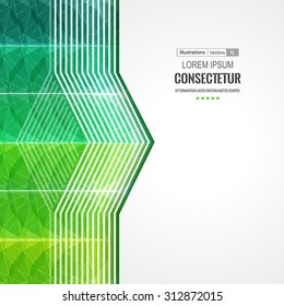 Abstract geometric background with polygons. Info graphics composition with geometric shapes.Retro label design. Vector illustration for business presentation