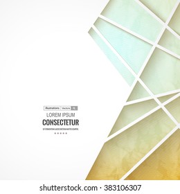 Abstract geometric background with polygons. Info graphics composition with geometric shapes.Retro label design. Vector illustration for business presentation