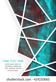 Abstract geometric background with polygons. Info graphics composition with geometric shapes. Vector illustration
