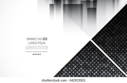 Abstract geometric background with polygons. Info graphics composition with geometric shapes.Retro label design. Vector illustration for business presentation