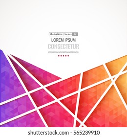 Abstract geometric background with polygons. Info graphics composition with geometric shapes.Retro label design. Vector illustration for business presentation - stock vector