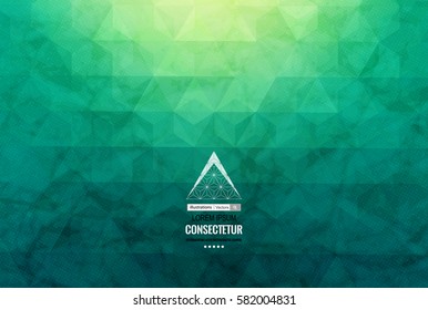 Abstract geometric background with polygons. Info graphics composition with geometric shapes.Retro label design. Vector illustration for business presentation