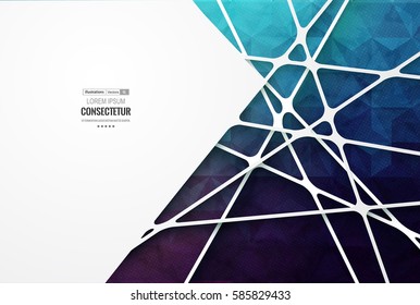 Abstract geometric background with polygons. Info graphics composition with geometric shapes.Retro label design. Vector illustration for business presentation