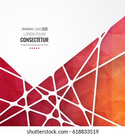Abstract geometric background with polygons. Info graphics composition with geometric shapes.Retro label design. Vector illustration for business presentation