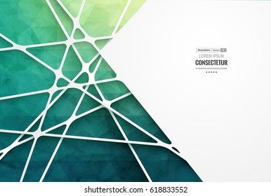 Abstract geometric background with polygons. Info graphics composition with geometric shapes.Retro label design. Vector illustration for business presentation