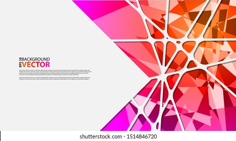 Abstract geometric background with polygons. Infographic composition with geometric shapes. Vector illustration for business presentations