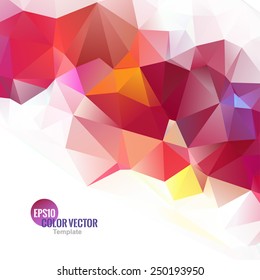 Abstract geometric background with polygons. Vector illustration.