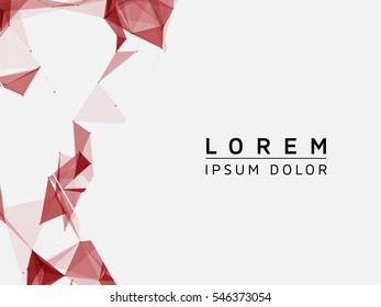 Abstract Geometric Background with Polygons | Vector illustration for Business Presentation