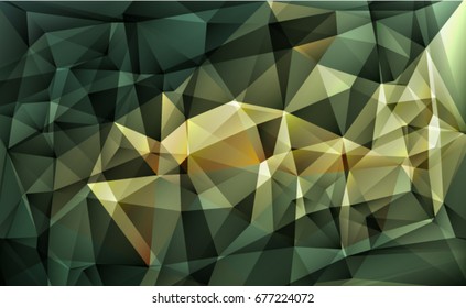 Abstract geometric background with polygons yellow, green, red white color. Spring abstract background. Vector EPS 10 illustration.