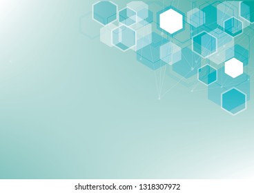 Abstract geometric background with polygons.Colorful Vector Design Concept.Connections with points and lines.
