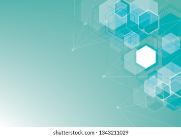 Abstract geometric background with polygons.Colorful Vector Design Concept.Connections with points and lines.